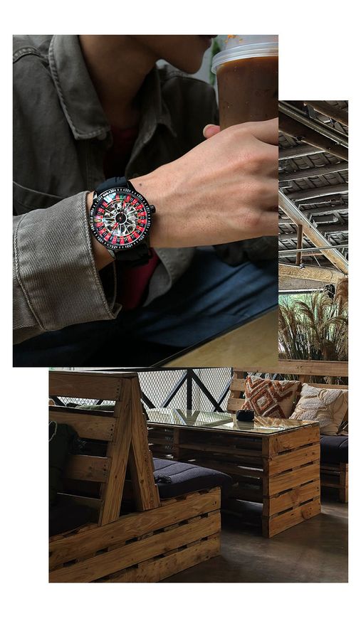 Afrleon Men's MuKuo Gambling Waterproof Luminous Automatic Mechanical Watch