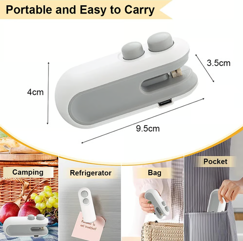 2Pcs Portable Multifunctional Small Sealing Machine