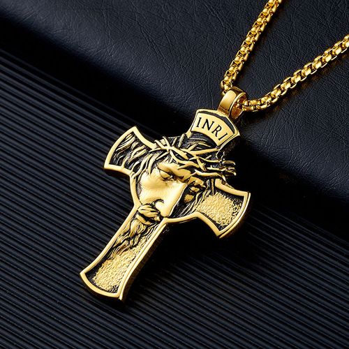 Jesus Christ Crucifix pendant necklace