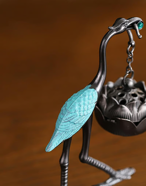 Lotus Crane Ornaments & Aromatherapy Diffuser