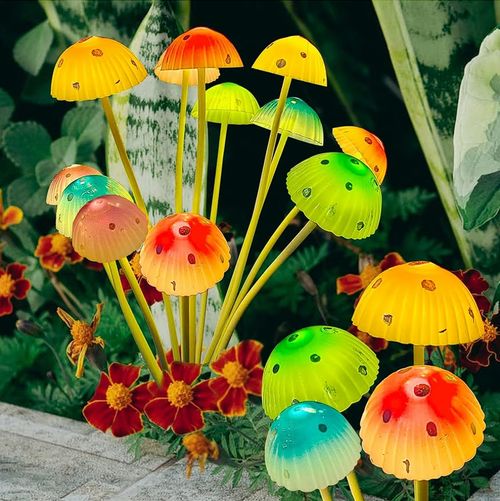 Solar Mushroom Outdoor Lights