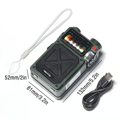 🔥3-in-1 Retro AM FM SW WB Radio