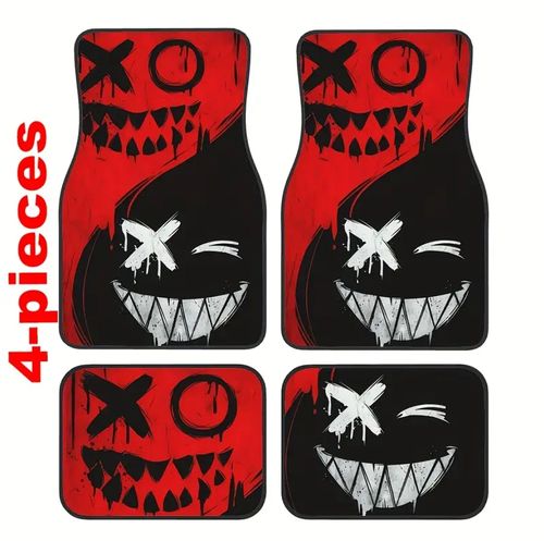 Anti-Slip Base Car Floor Mats  4pcs
