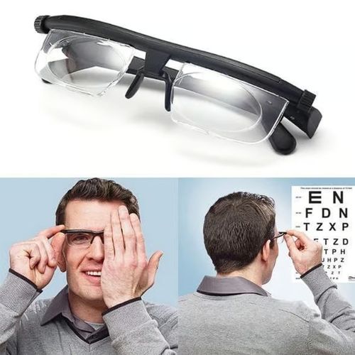 ADJUSTABLE FOCUS GLASSES NEAR AND FAR SIGHT