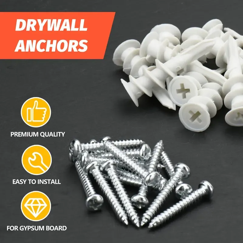 100 Anchors+100 Screws