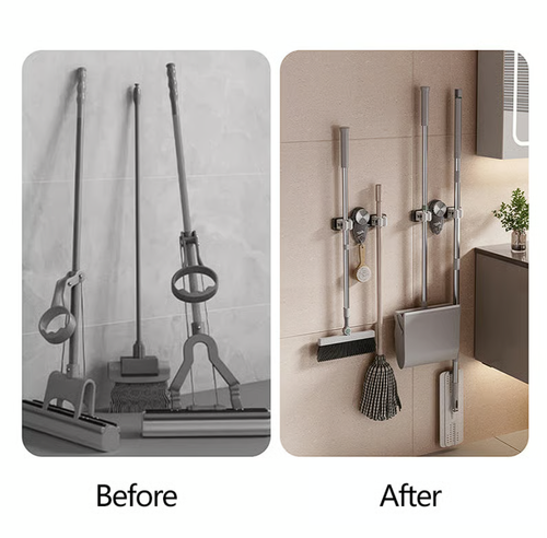 6pcs Broom Holder Mop Hanger