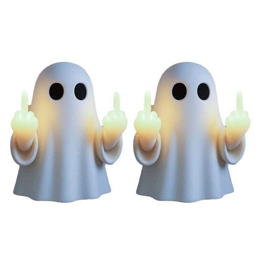 Big Middle finger Cute Ghost