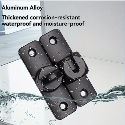4pcs Door Lock Latch Equipped With Screws And Nail-free Glue