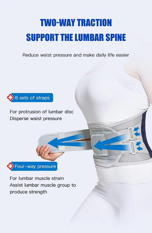 Caring for your lumbar spine Heat-pressed Mesh Breathable Steel Plate Support Waist Protector