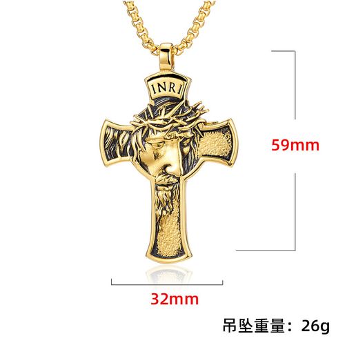 Jesus Christ Crucifix pendant necklace