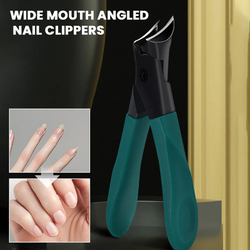 4Pcs Mouth Beveled Nail Clippers Splash Proof Heavy Duty