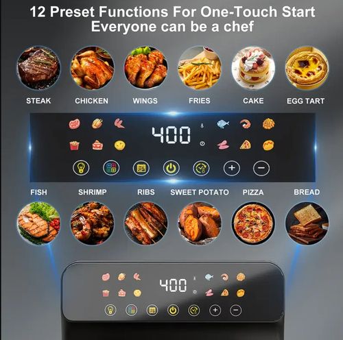 12Qt Large Air Fryer Toaster Oven Combo