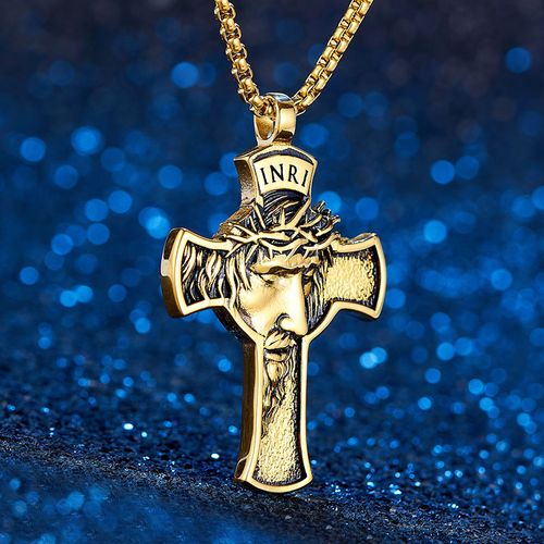Jesus Christ Crucifix pendant necklace