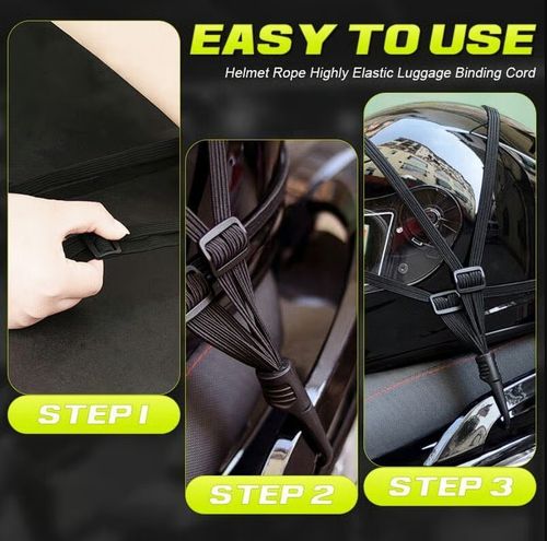 Helmet Rope Highly Elastic Luggage Binding Cord 5pcs