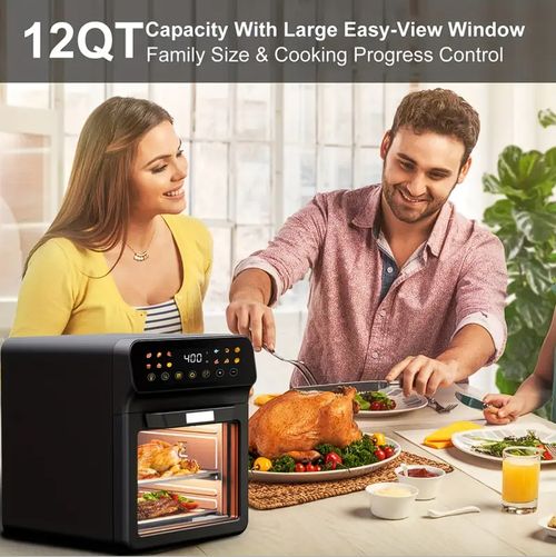 12Qt Large Air Fryer Toaster Oven Combo