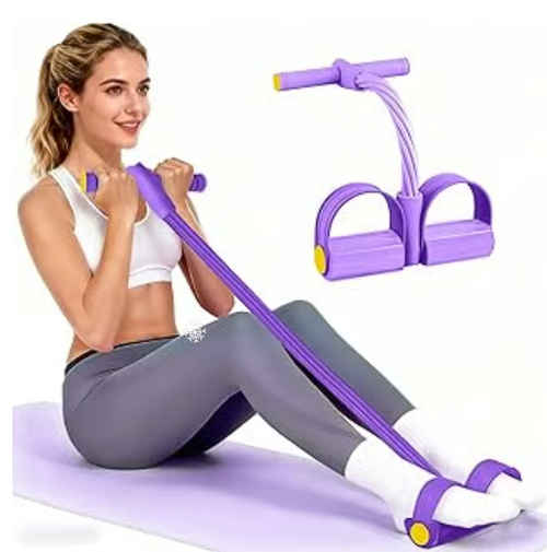 Multifunction Pedal Resistance Trainer with 6Tubes