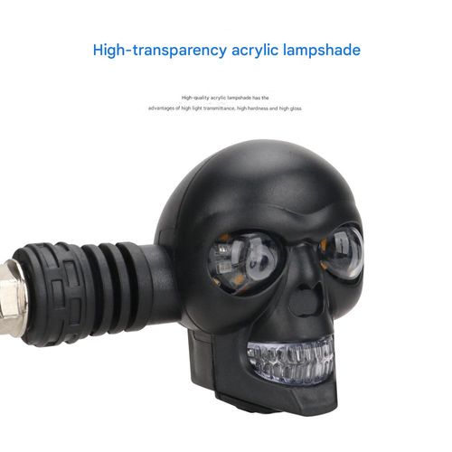 2Pairs LED White and Yellow Two-color Modified Motorcycle Auxiliary Lights