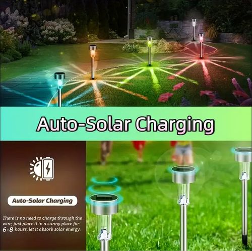 10pcs Outdoor Solar Landscape Lawn Lights