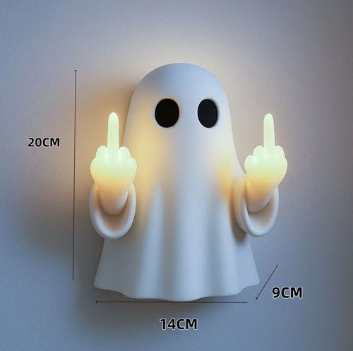 Big Middle finger Cute Ghost