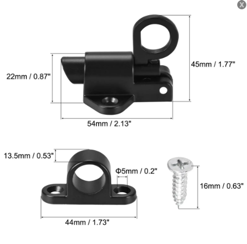 8pcs Aluminum Alloy Automatic Spring Latch Comes With Screws