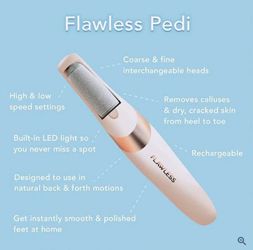 Flawless Pedi Electronic Tool File and Callus Remover