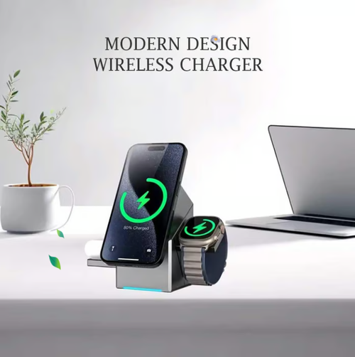 QI2 3-in-1 Magnetic Pop-up Wireless Charger —💼🌟