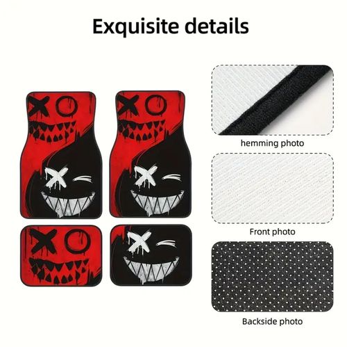 Anti-Slip Base Car Floor Mats  4pcs