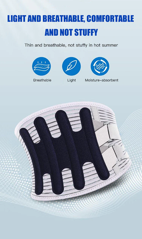 Caring for your lumbar spine Heat-pressed Mesh Breathable Steel Plate Support Waist Protector