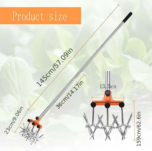 Stainless Steel Garden Tiller
