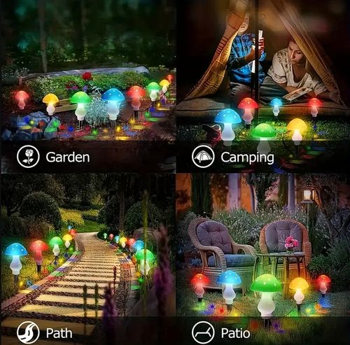 Upgraded Solar Mushroom Lawn Light