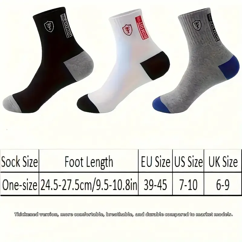 20 Pairs of Men'S Trendy Breathable Crew Socks