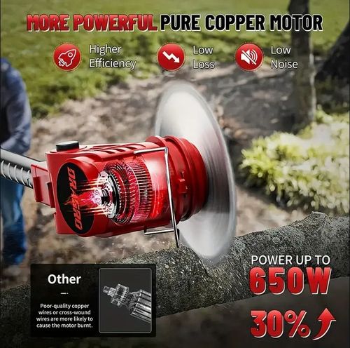 Lithium battery roller lawn mower