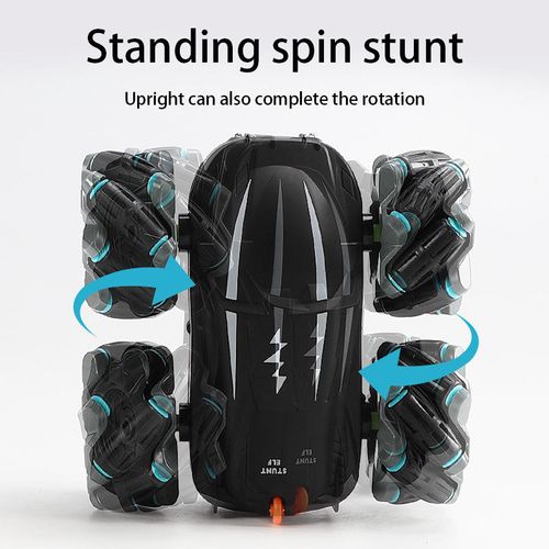 2.4G Remote Control Rolling Stunt Double-sided Car Rotation Charging Light Drift Racing Car