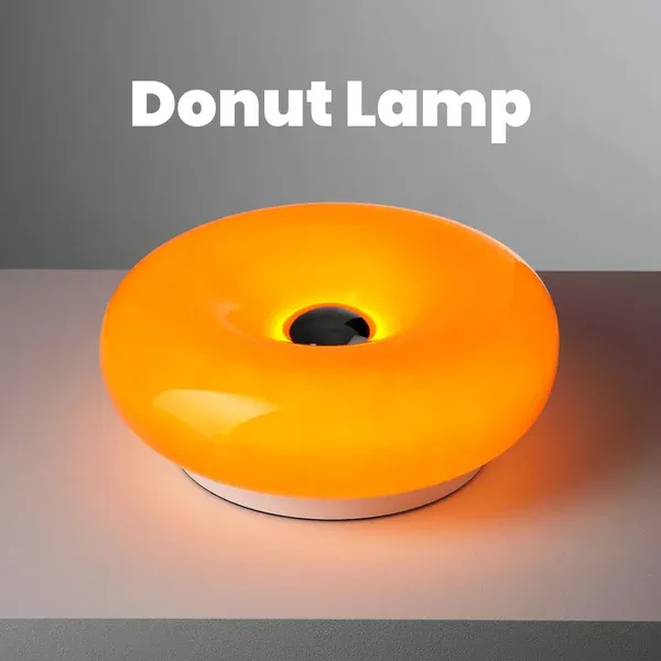 Donut Lamp – USB Rechargeable Touch Light for Desk & Wall