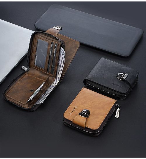 Men's Vintage Compact Zipper Wallet