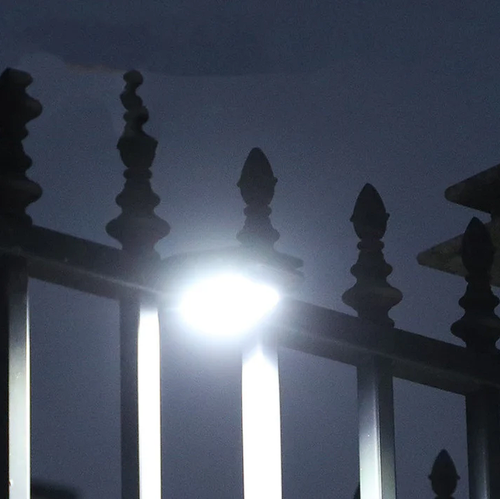 8-grid LED Solar clip light with motion sensor