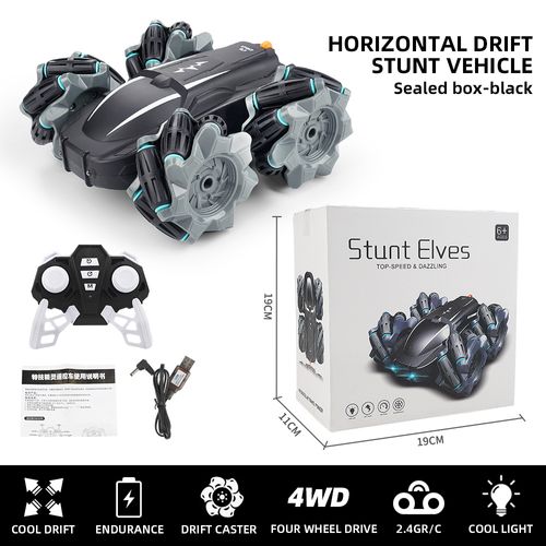 2.4G Remote Control Rolling Stunt Double-sided Car Rotation Charging Light Drift Racing Car