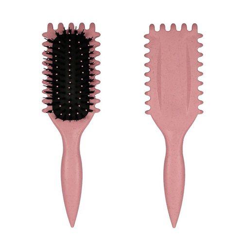 Blue 2-in-1 Hair Styling & Massage Comb - Promotes Blood Circulation, Tames Frizzy Hair, Prevents Static | PP & Wheat Straw Material, Gentle on Hair and Scalp