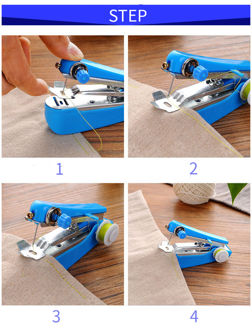 Mini Portable Handheld Sewing Machine（color：white）