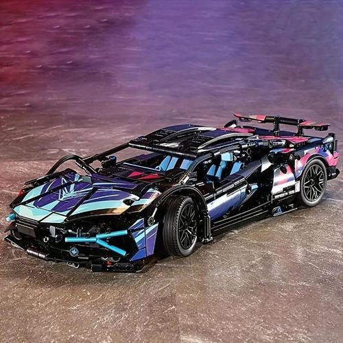 BlocX 1314PCS DIY Sports Car Model Building Block Set Colorful 1:14 Scale RC Car Kit