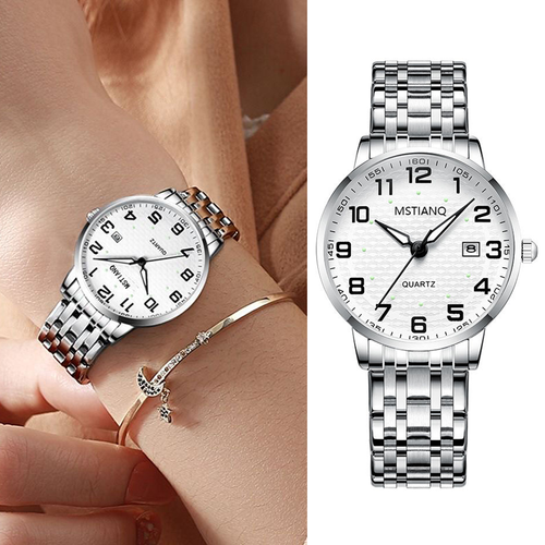 Waterproof Wristwatch Stainless Steel Quartz Luminous Function  Watches