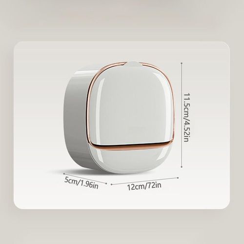 Modern exquisite best-selling wall-mounted soap rack luxury foldable soap storage box with drainage design and adhesive buckle. Buy one get one free, two pieces in total. (Colors are randomly matched)