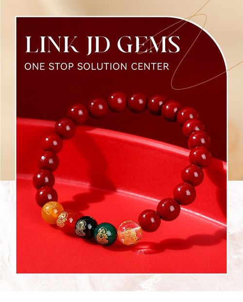 Good Luck Attract Money Beaded Bracelet Feng Shui Five God of Wealth Cinnabar Energy Stone Bead Bracelet