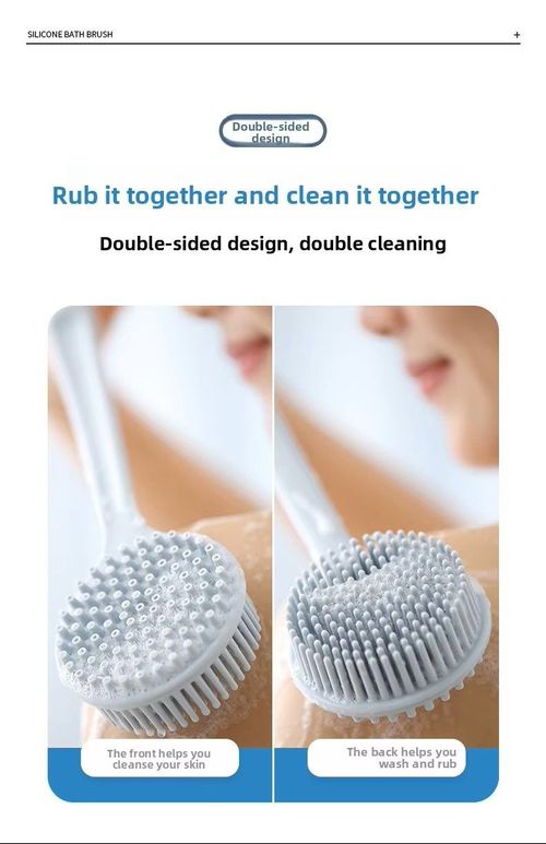 Multi-Purpose Long Handle Silicone Bath Brush