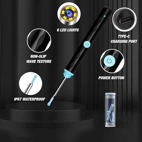 Ear Wax Removal with Camera1920p Wireless Ear Cleaner Multiple Interchangeable Heads