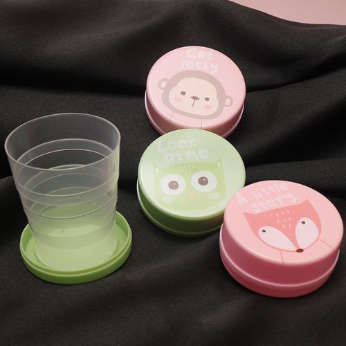 Portable Reusable Plastic Folding Cup Water Drinking Cup For Travel Outdoor（Buy one get two)