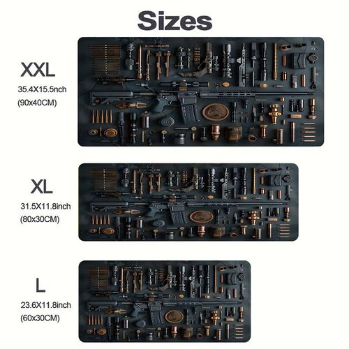 Large Natural Rubber Cool Gaming Illuminated Mouse Pad,  Wear-resistant Customizable Desk MousePad(XL)