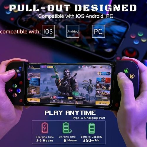 BT 5.0 Wireless Joypad D3 Stretchable Game Console