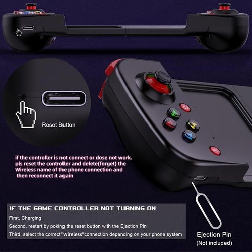 BT 5.0 Wireless Joypad D3 Stretchable Game Console