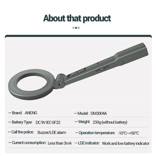 Handheld Adjustable Portable Metal Detector